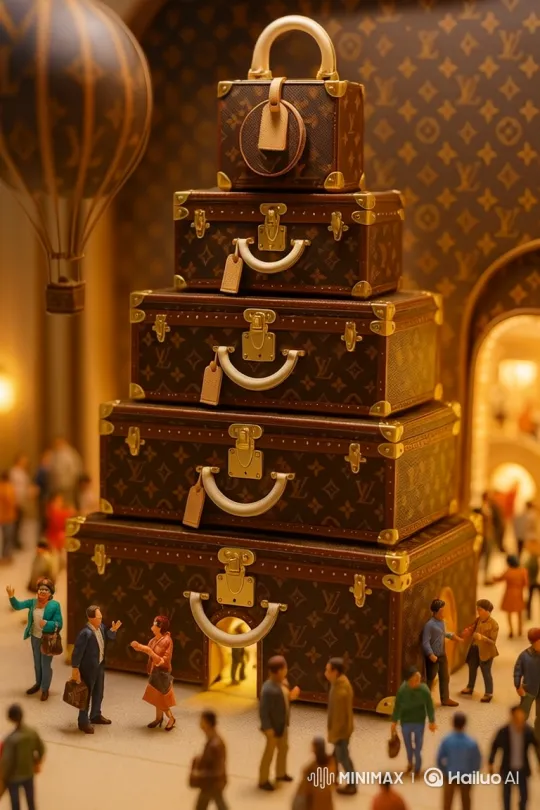 A cute 3D miniature store shaped like a giant [Bag Shop], styled as [LOUIS VUITTON]
 from the side and slightly above, tiny people moving gently, cozy atmosphere.
cafe from the side and slightly above, tiny people moving gently, cozy atmosphere.
The store has a cozy [Bag] look, with tiny people walking in and out, holding, พูดคุย ทักทาย หัวเราะ ซื้อสินค้า เดินไปรอบไป  [มีตัวอักษร LV สีน้ำตาล สลับกันสูงต่ำตามผนัง], surrounded by [อุปกรณ์เป็นทรงลูกโป่งบอลลูน], soft warm lighting and a dreamy toy-like atmosphere.”
3D miniature cafe, orbiting camera moves slowly from left to right at a 30-degree angle, showing the cafe from the side and slightly above, tiny people moving gently, cozy atmosphere
3D miniature cafe, orbiting camera moves slowly from down to up at a 30-degree angle, showing the cafe from the side and slightly above, tiny people moving gently, cozy atmosphere[Truck left,Pan right,Tracking shot] by Hailuo AI Video Generator