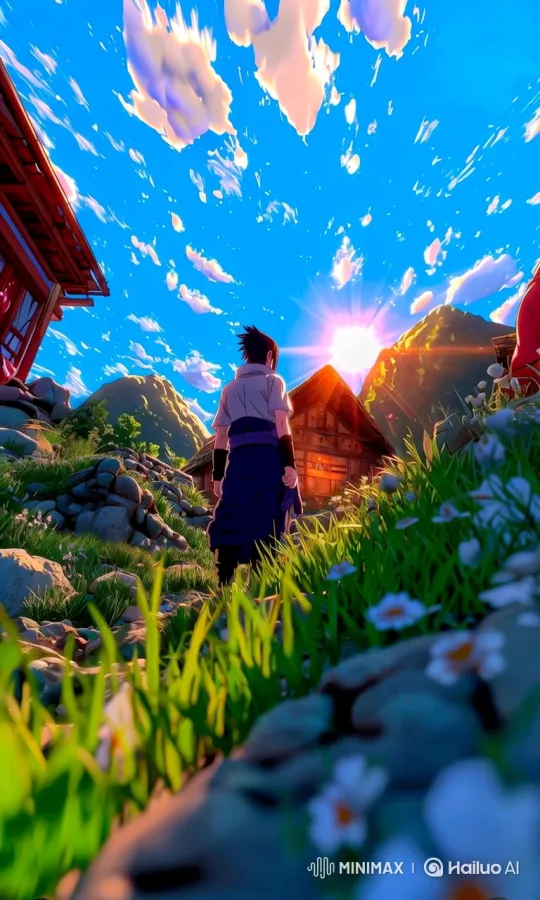 Please try to make the image move and the grass move in air in slow motion by Hailuo AI Video Generator